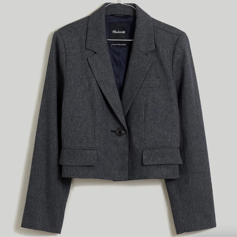 NWT Madewell The Sutter Crop Blazer